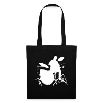 Percussionniste Ladies Men Batteur Batteur - Sac en tissu - noir - Devant