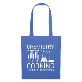 La chimie, c’est comme la cuisine - Sac en tissu - bleu pâle - Devant
