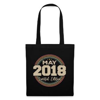 May 2018 Vintage Born In May 2018 Birthday - Tote Bag - black - Front