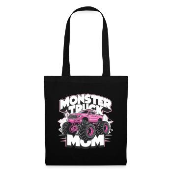 Monster Truck Mom für Frauen und Mädchen - Stoffbeutel - Schwarz - Vorne