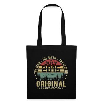 Cadeau Anniversaire Juillet 2015 Nées en Juillet - Sac en tissu - noir - Devant