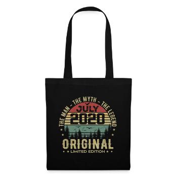 Cadeau Anniversaire Juillet 2020 Nées en Juillet - Sac en tissu - noir - Devant