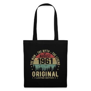 Légende Depuis Août 1961 Cadeau Anniversaire 1961 - Sac en tissu - noir - Devant