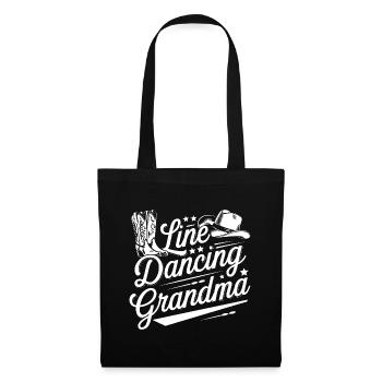 Danse en ligne Granny Country Dance - Grandma Dances - Sac en tissu - noir - Devant