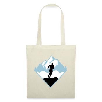 Course de trail, coureurs, course - Sac en tissu - nature - Devant