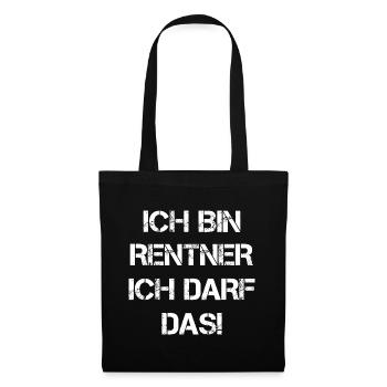 I am a pensioner. I am allowed to retire - Tote Bag - black - Front