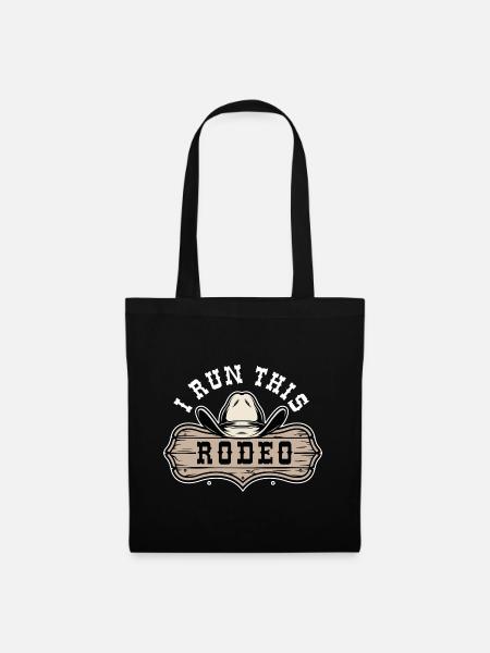 Ich führe dieses Rodeo durch - Stoffbeutel - Schwarz
