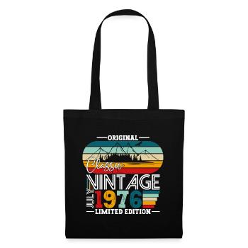Original July Vintage 1976 46th Birthday Men - Tote Bag - black - Front