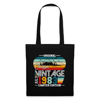 Original Juillet Millésime 1983 39ème Anniversaire Hommes - Sac en tissu - noir - Devant