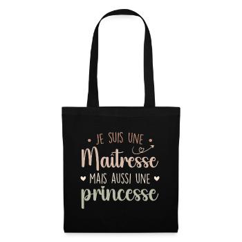 Maîtresse et princesse - Maîtresse Formidable - Sac en tissu - noir - Devant