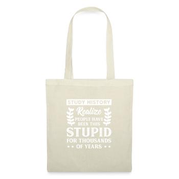 Histoire professeur étudiant historien cadeau - Sac en tissu - nature - Devant