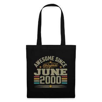 June 2000 Birthday Gift June 2000 June - Tote Bag - black - Front