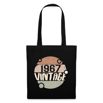 Jahrgang 1967 Retro Geschenke 1967 Jahrgang 1967 - Stoffbeutel - Schwarz - Vorne