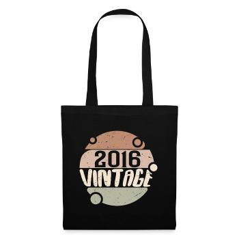 Vintage 2016 Cadeaux rétro 2016 millésime 2016 - Sac en tissu - noir - Devant