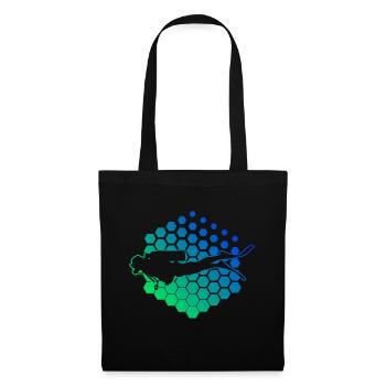 Tauchen Damen Scuba Taucher Scuba Tauchen - Stoffbeutel - Schwarz - Vorne