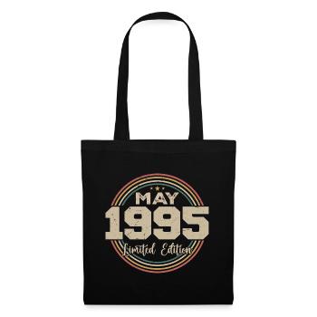 Mai 1995 Vintage Nées En Mai 1995 Anniversaire - Sac en tissu - noir - Devant