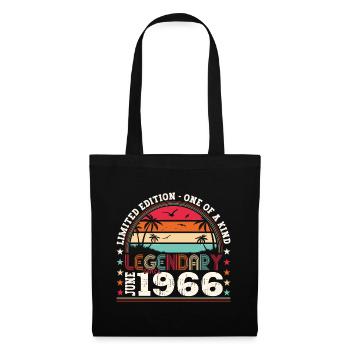 Légende Juin 1966 56ème Anniversaire Cadeau Hommes - Sac en tissu - noir - Devant