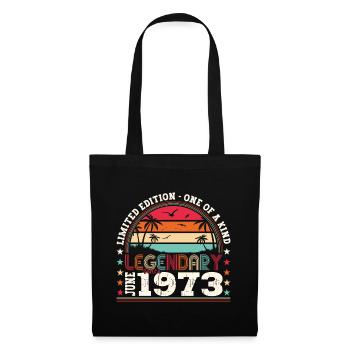 Légende juin 1973 49e anniversaire cadeau messieurs - Sac en tissu - noir - Devant
