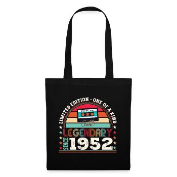 Legendary 1952 70th Birthday Gift Men - Fun - Tote Bag - black - Front