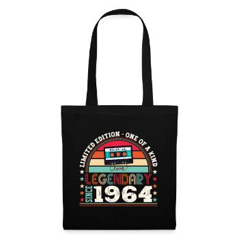 Legendary 1964 58th Birthday Gift Men - Fun - Tote Bag - black - Front