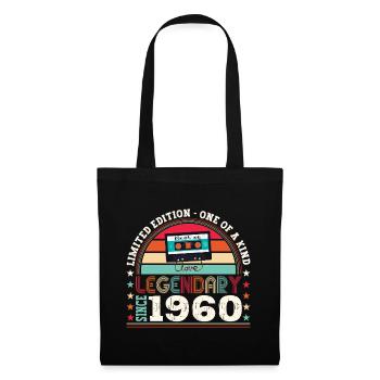 Légendaire 1960 62nd Birthday Gift Hommes - Fun - Sac en tissu - noir - Devant
