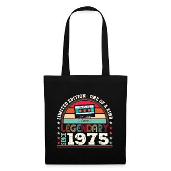 Legendary 1975 47th Birthday Gift Men - Fun - Tote Bag - black - Front