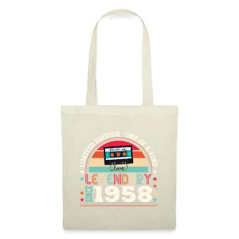 Légende 1958 62ème Anniversaire Cadeau Hommes - Sac en tissu - nature - Devant