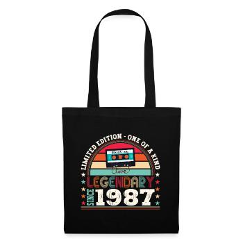 Legendary 1987 35th Birthday Gift Men - Fun - Tote Bag - black - Front