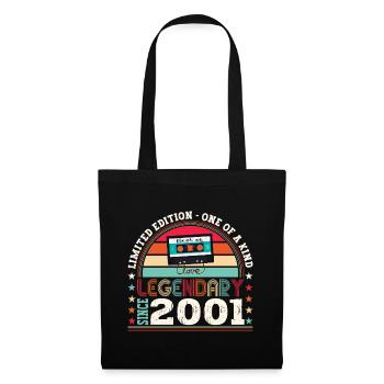 Legendary 2001 21st Birthday Gift Men - Fun - Tote Bag - black - Front