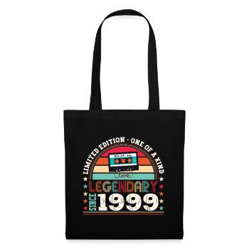 Légendaire 1999 23e anniversaire Cadeau Hommes - Amusant - Sac en tissu - noir - Devant
