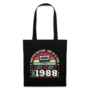 Legendary 1988 34th Birthday Gift Men - Fun - Tote Bag - black - Front