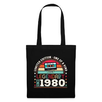 Legendary 1980 42nd Birthday Gift Men - Fun - Tote Bag - black - Front