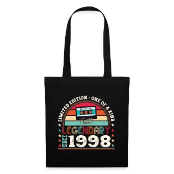 Légendaire 1998 24th Birthday Gift Hommes - Fun - Sac en tissu - noir - Devant