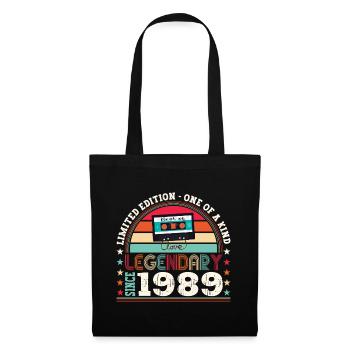 Legendary 1989 33rd Birthday Gift Men - Fun - Tote Bag - black - Front