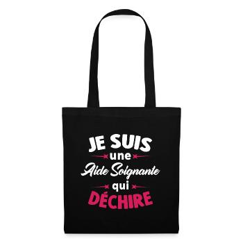 Je Suis Une Aide Soignante Qui Déchire - Sac en tissu - noir - Devant