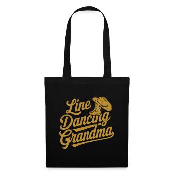 Danse en ligne Granny Country Dance - Grandma Dances - Sac en tissu - noir - Devant