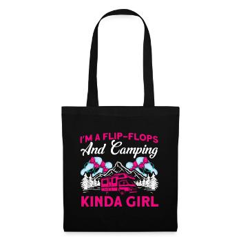 Camping camping en plein air Camping Camping - Sac en tissu - noir - Devant