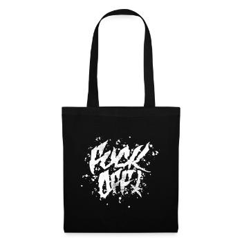 Fuck off - Stoffbeutel - Schwarz - Vorne