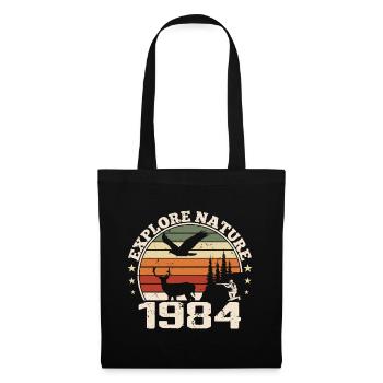 Cadeau Anniversaire 1984 Classique Chasseur 1984 - Sac en tissu - noir - Devant