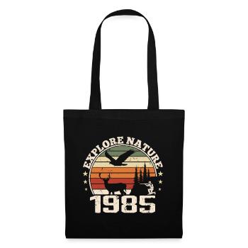Cadeau Anniversaire 1985 Classique Chasseur 1985 - Sac en tissu - noir - Devant