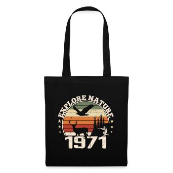 Cadeau Anniversaire 1971 Classique Chasseur 1971 - Sac en tissu - noir - Devant