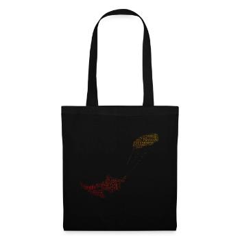 Women Men's Kitesurf Kitesurfing Kitesurfing - Tote Bag - black - Front