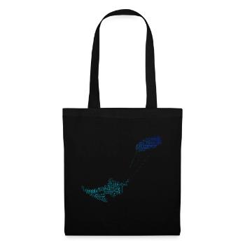 Kitesurf Femmes Kitesurf Kite Kitesurfer - Sac en tissu - noir - Devant