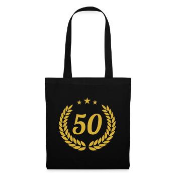Golden Wedding 50th Anniversary - Tote Bag - black - Front