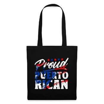 Fier Portoricain d’origine portoricaine - Sac en tissu - noir - Devant