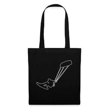 Kitesurfer Kitesurf Kitesurf Kite Kite Kite - Sac en tissu - noir - Devant