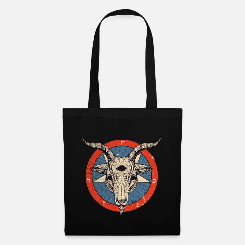 Sigil Of Baphomet - Halloween Devil 666 Pentagramm - Stoffbeutel - Schwarz