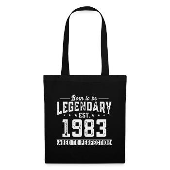 Legendär seit 1983 - Stoffbeutel - Schwarz - Vorne