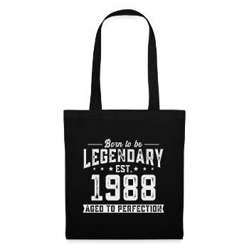 Legendary since 1988 - Tote Bag - black - Front
