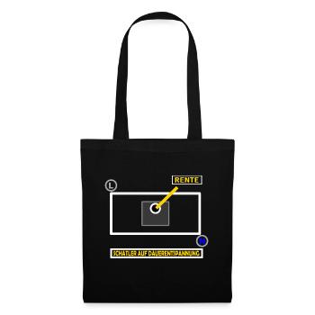 Retired electrician - Tote Bag - black - Front